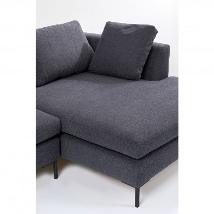 Canapé d'angle Gianna 290cm droite gris foncé Kare Design