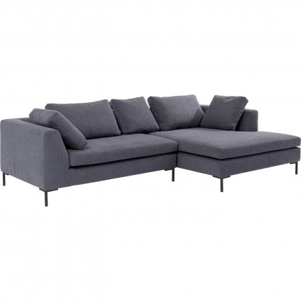 Canapé d'angle Gianna 290cm droite gris foncé Kare Design