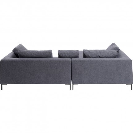 Canapé d'angle Gianna 290cm gauche gris foncé Kare Design
