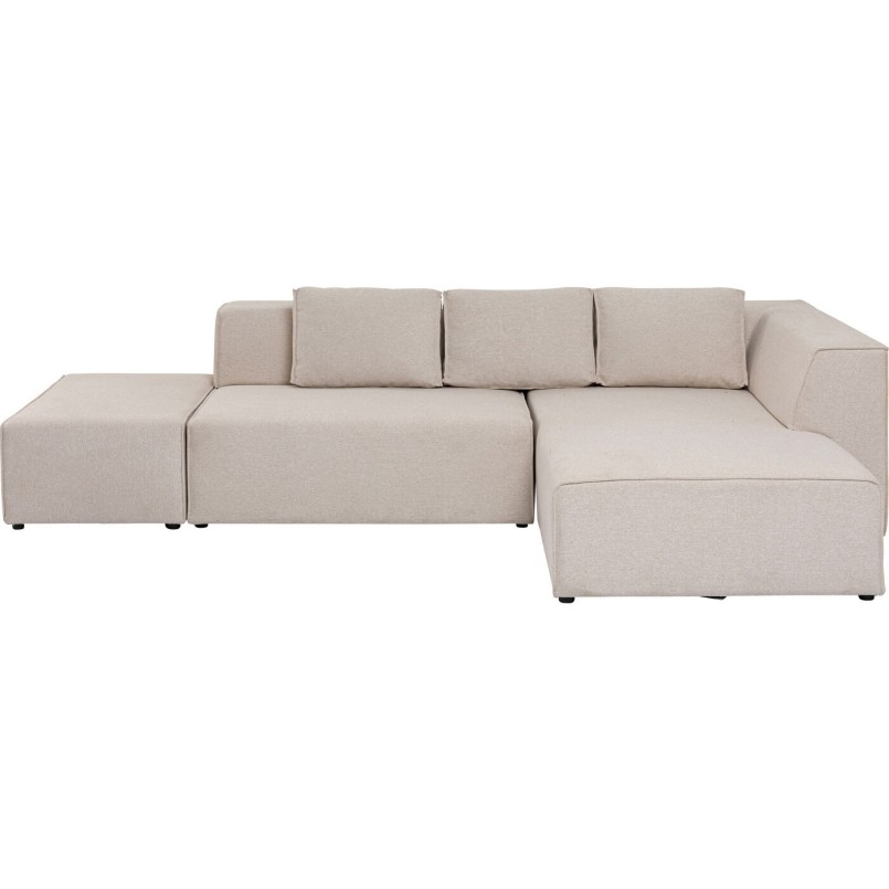 Canapé d angle Infinity Ottomane crème droite