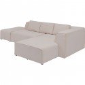 Canapé d'angle Infinity Ottomane droite crème Kare Design