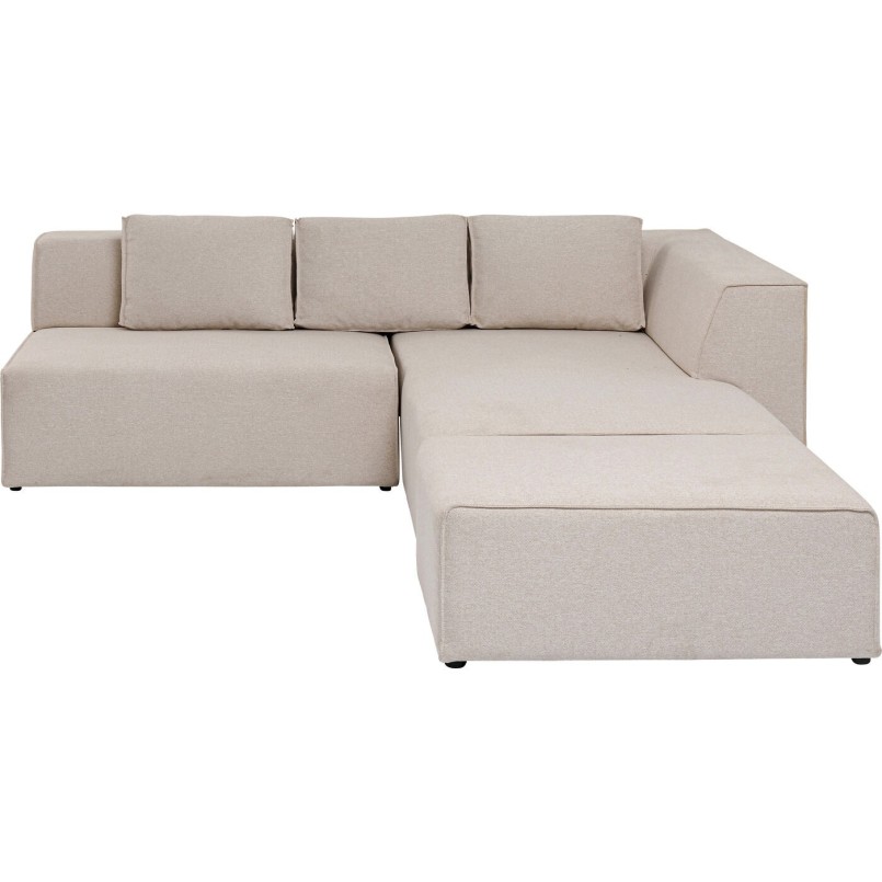 Canapé d angle Infinity Ottomane crème droite