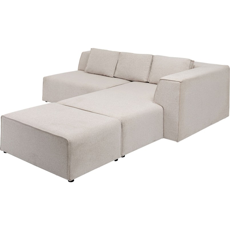 Canapé d angle Infinity Ottomane crème droite