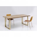 Table Parquet 180x90cm laiton Kare Design