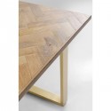 Table Parquet 180x90cm laiton Kare Design