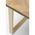 Table Parquet 180x90cm laiton Kare Design