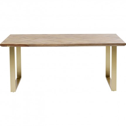 Table Parquet 180x90cm laiton Kare Design
