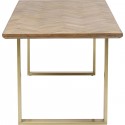 Table Parquet 180x90cm laiton Kare Design