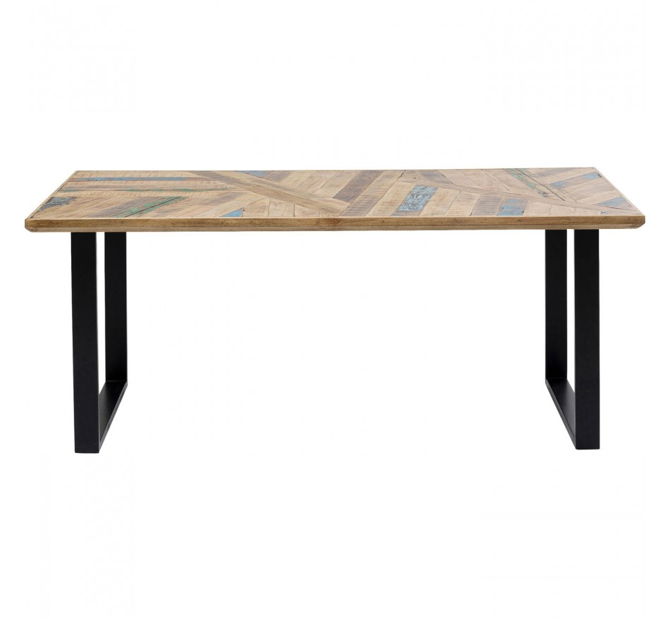 Table Abstract noire 180x90cm Kare Design
