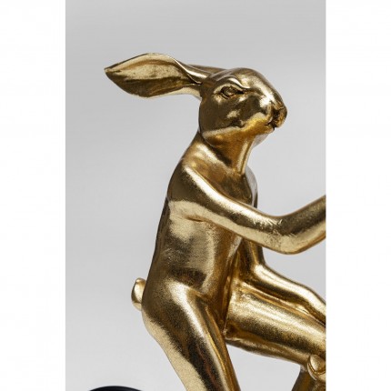 Déco tandem lapins dorés Kare Design