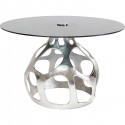 Table Volcano argenté 120cm Kare Design