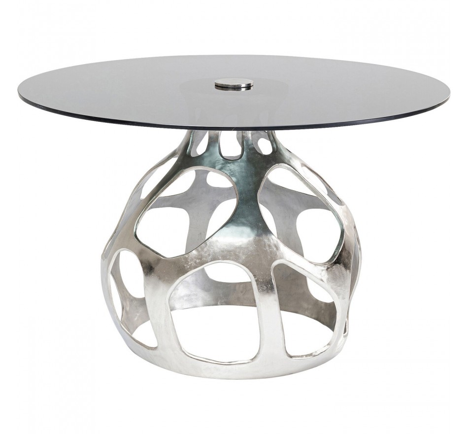 Table Volcano Silver 120cm Kare Design