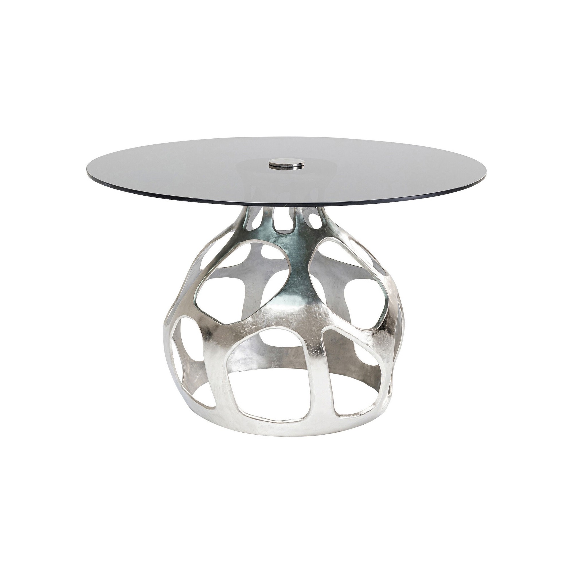 Table Volcano argenté Ø120cm