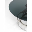 Table Volcano argenté 120cm Kare Design