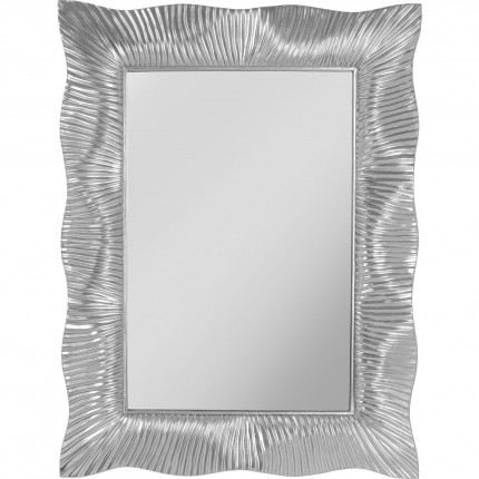 Miroir Wavy 124x94cm argenté Kare Design