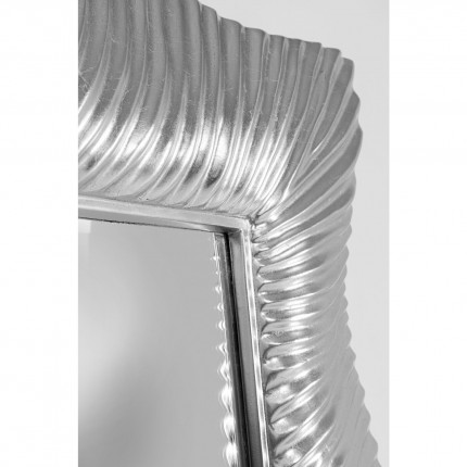 Miroir Wavy 124x94cm argenté Kare Design