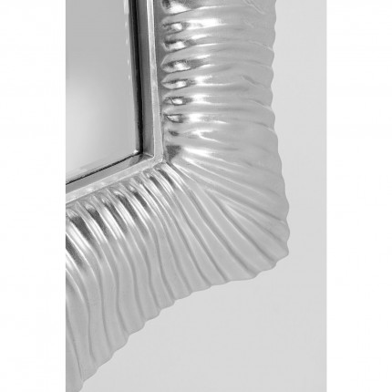 Miroir Wavy 124x94cm argenté Kare Design