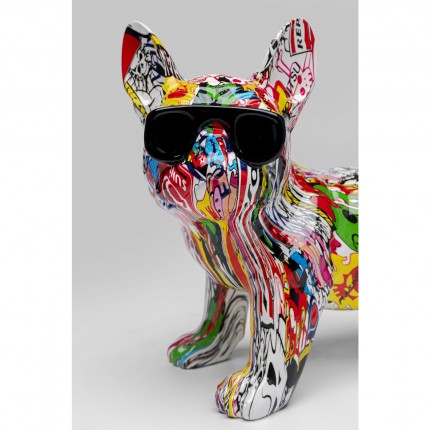 Déco bouledogue graffiti lunettes Kare Design