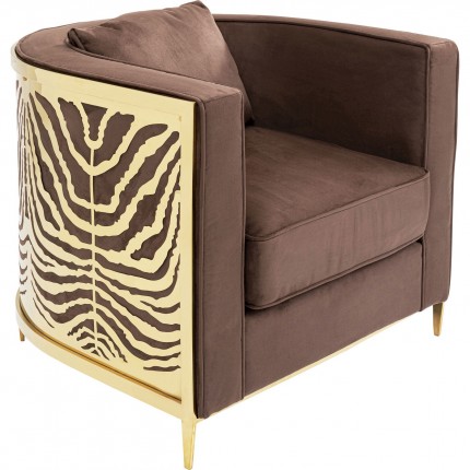 Fauteuil Matteo marron Kare Design