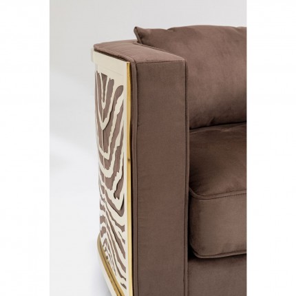 Fauteuil Matteo marron Kare Design
