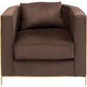 Fauteuil Matteo marron Kare Design