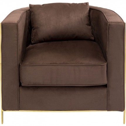 Fauteuil Matteo marron Kare Design