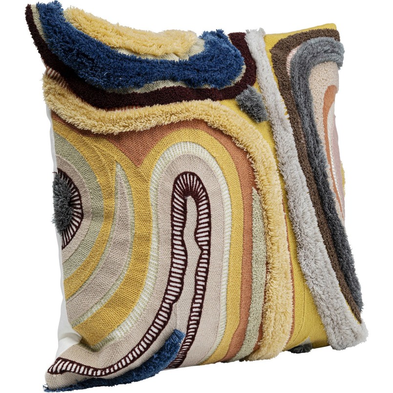 Coussin Lava marron 45x45cm Kare Design