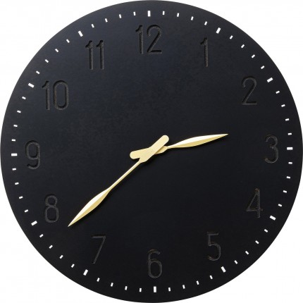 Horloge murale Mailo noir 50cm Kare Design