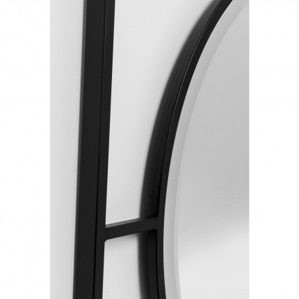 Miroir mural Stanford Frame noir mat 90cm Kare Design
