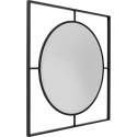 Miroir mural Stanford Frame noir mat 90cm Kare Design