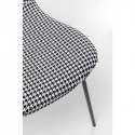Chaise Frida noir et blanc Kare Design
