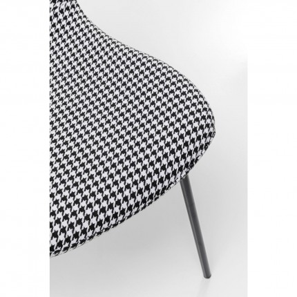 Chaise Frida noir et blanc Kare Design