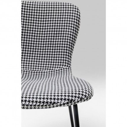 Chaise Frida noir et blanc Kare Design