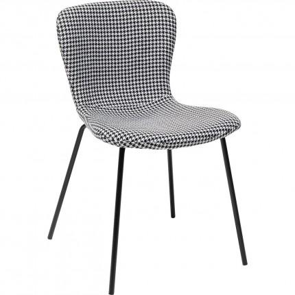 Chaise Frida noir et blanc Kare Design
