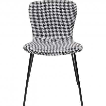 Chaise Frida noir et blanc Kare Design