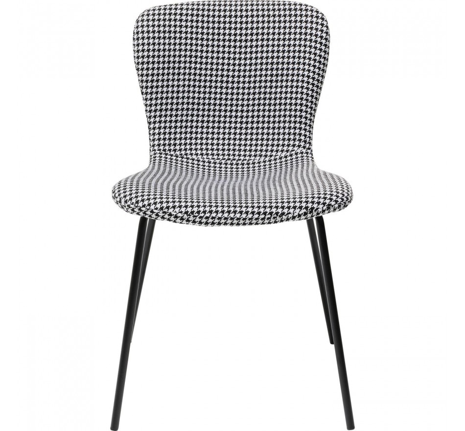Chaise Frida noir et blanc Kare Design