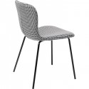 Chaise Frida noir et blanc Kare Design