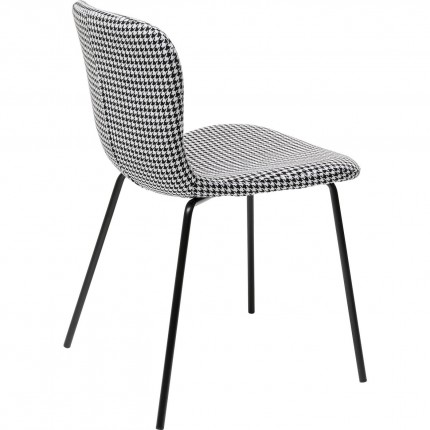 Chaise Frida noir et blanc Kare Design