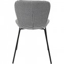 Chaise Frida noir et blanc Kare Design