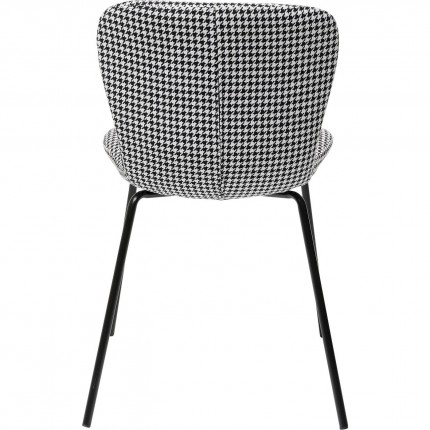 Chaise Frida noir et blanc Kare Design