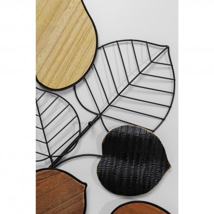 Portemanteau mural feuilles automne 188cm Kare Design