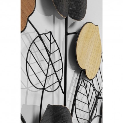 Portemanteau mural feuilles automne 188cm Kare Design