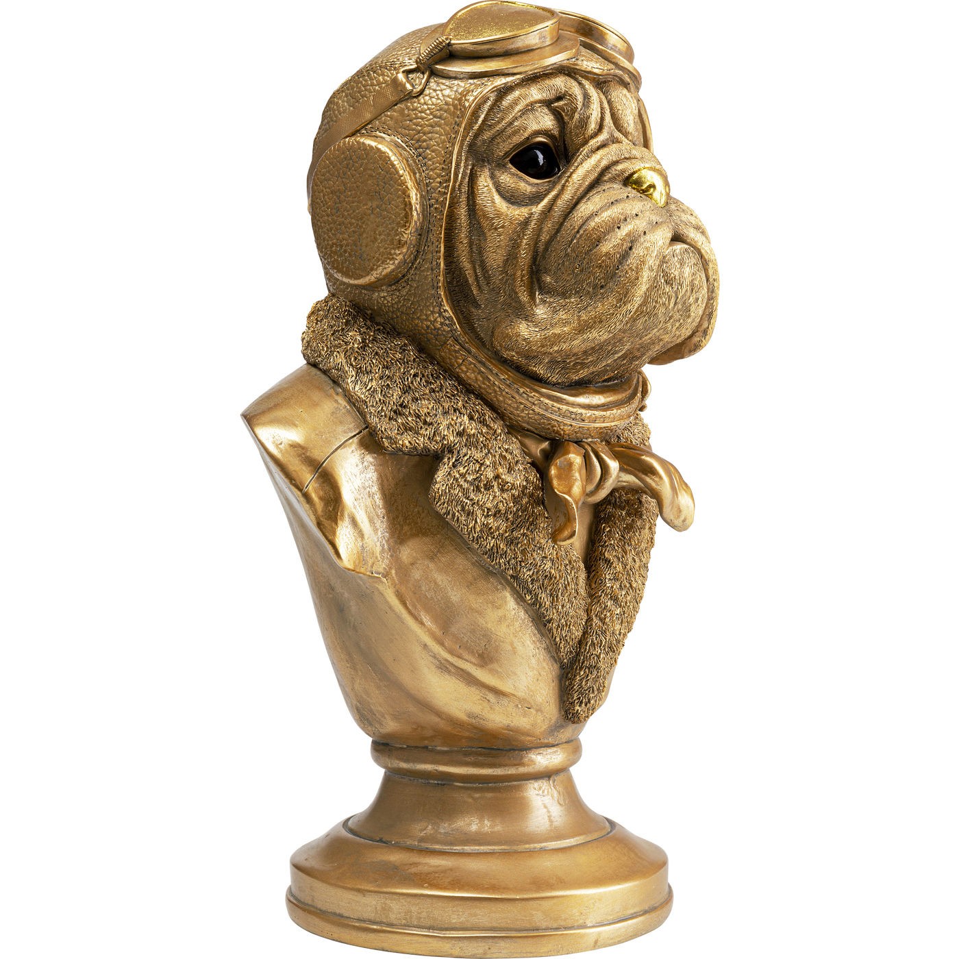 Déco chien aviateur doré Kare Design