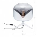 Lampe de table Goblet Ball chromée Kare Design