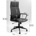 Chaise de bureau Labora haute noire Kare Design