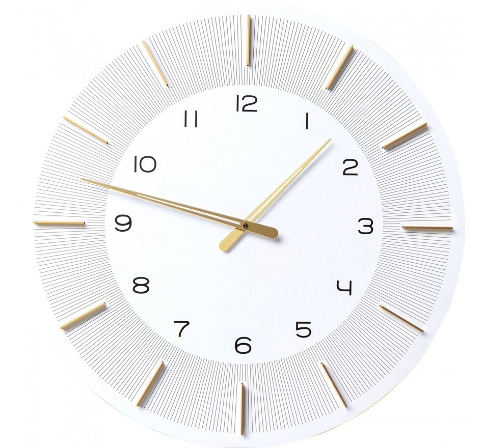 Horloge murale Lio blanche 60cm Kare Design