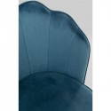 Chaise Princess velours bleu Kare Design