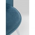 Chaise Princess velours bleu Kare Design