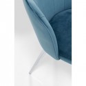 Chaise Princess velours bleu Kare Design