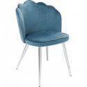 Chaise Princess velours bleu Kare Design
